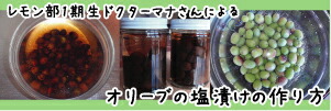 自家製オリーブ塩漬けの作り方