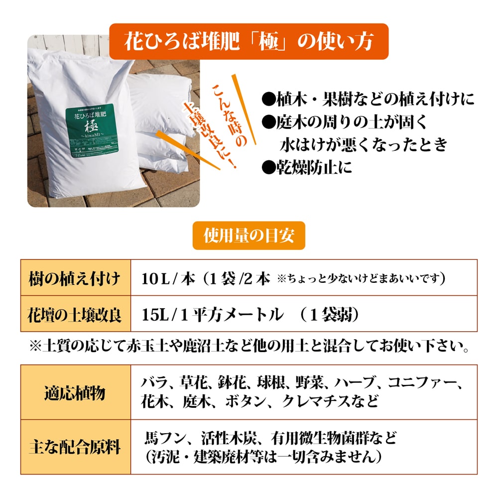 堆肥 「極み」の使い方