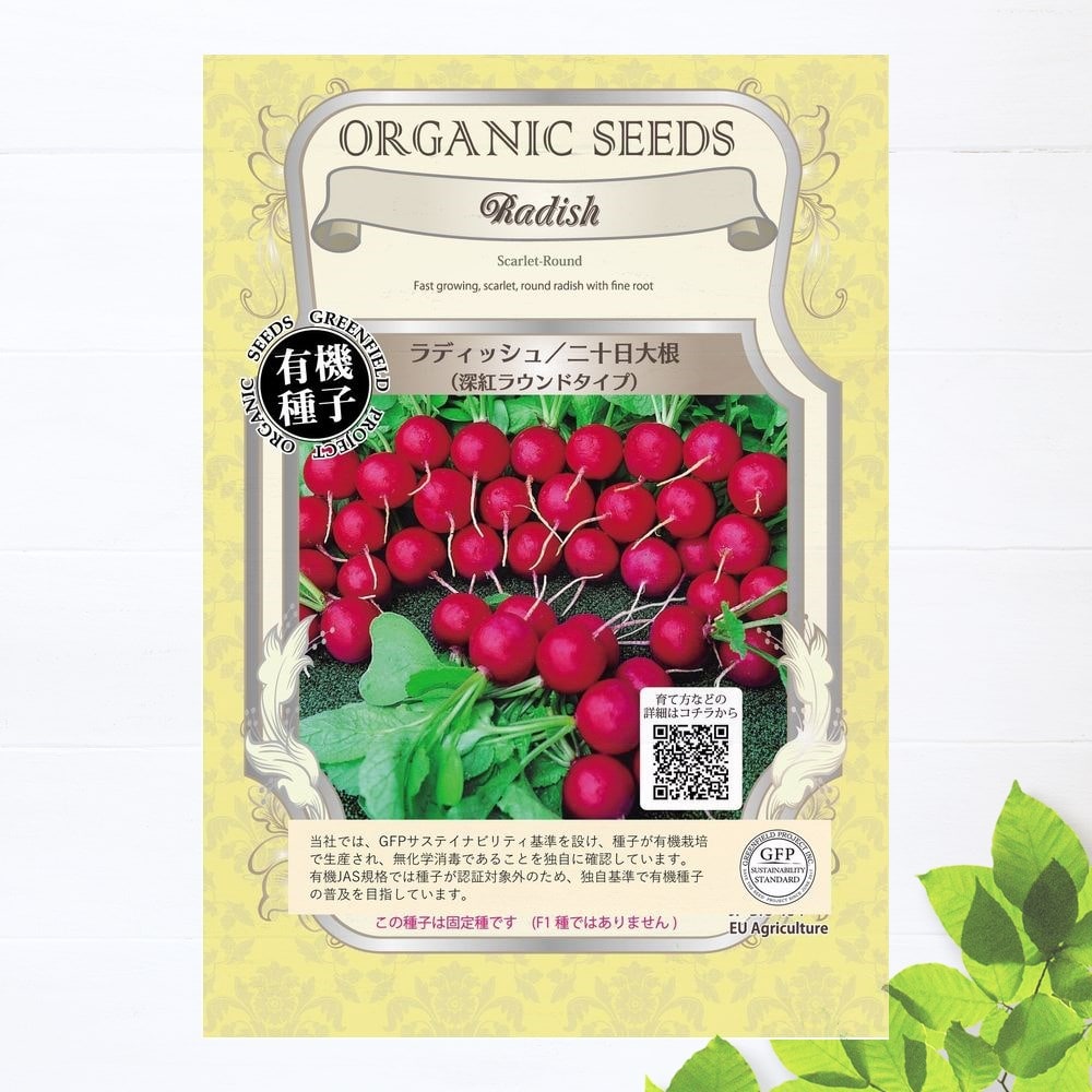 種　ラディッシュ/二十日大根（深紅ラウンドタイプ）