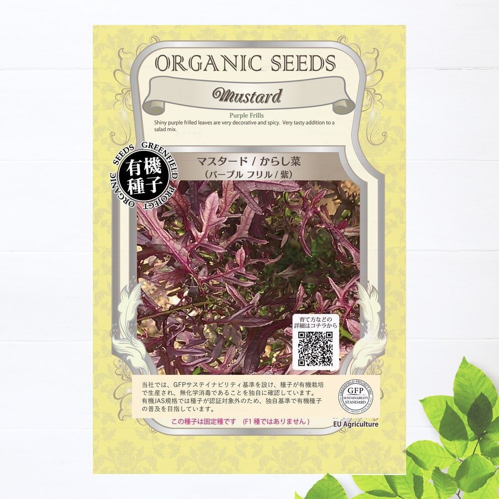 種　マスタード/からし菜(パープルフリル/紫) 