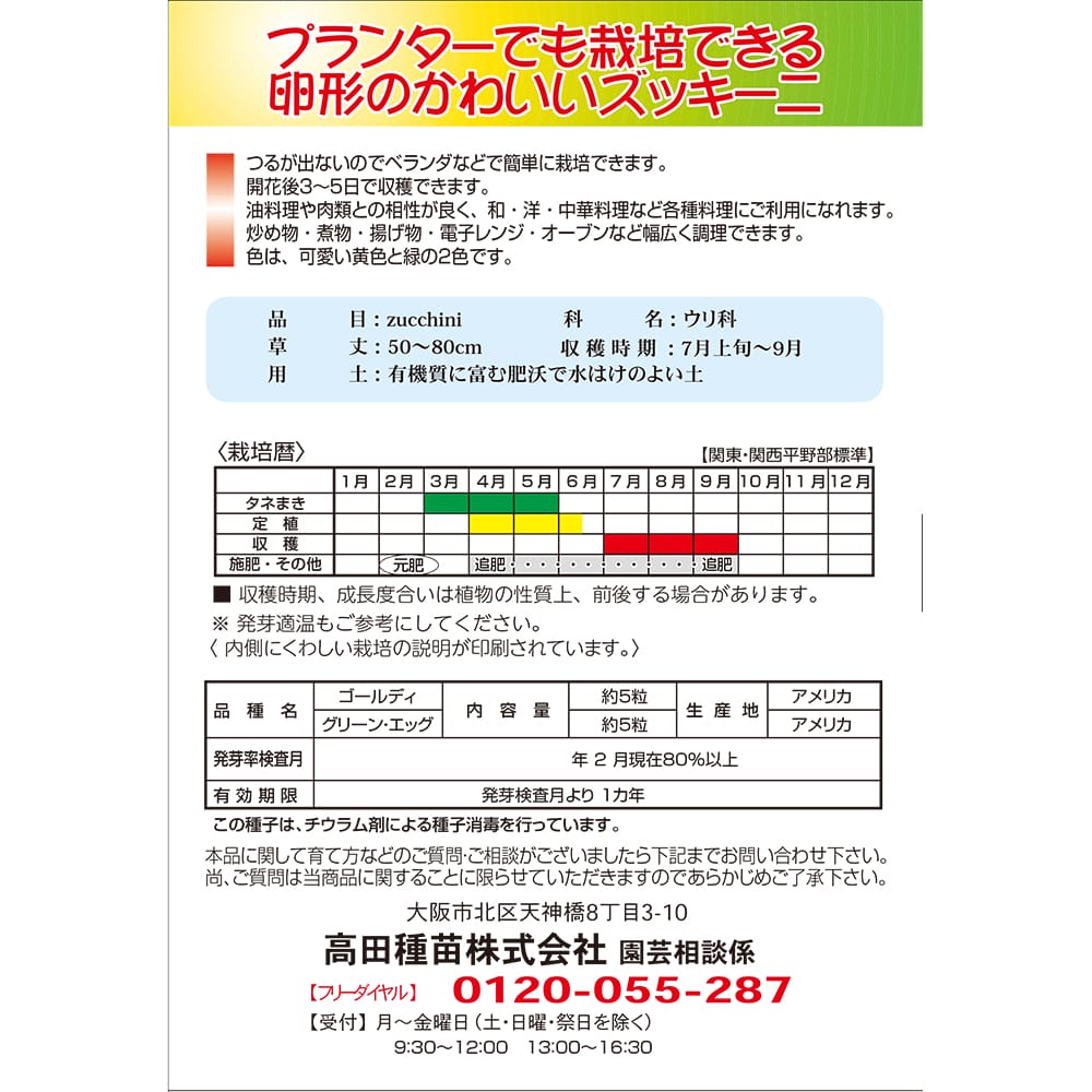 ズッキーニ 卵型のかわいいズッキーニ 1