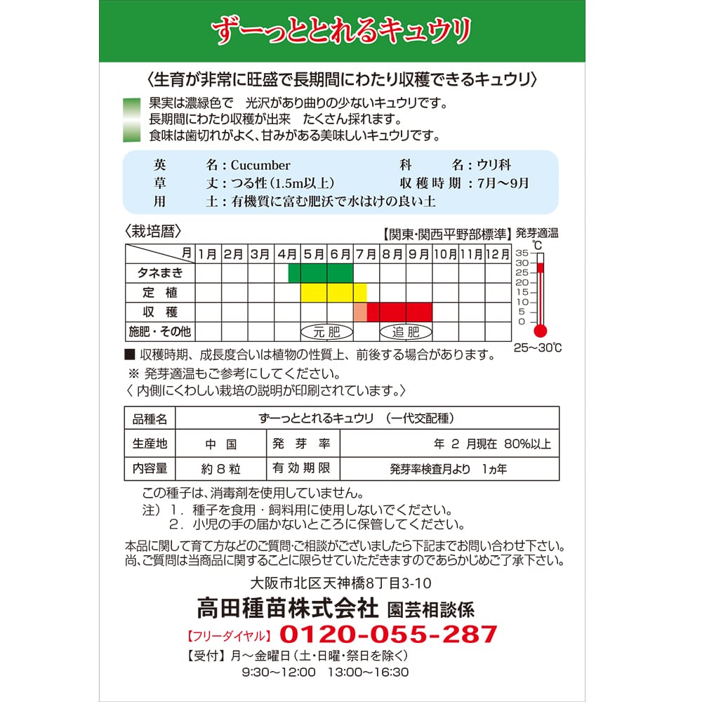 きゅうり ず～っととれるキュウリ 1