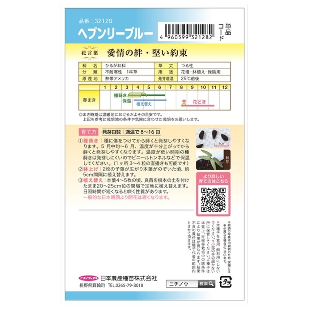 西洋朝顔 ヘブンリーブルー 1