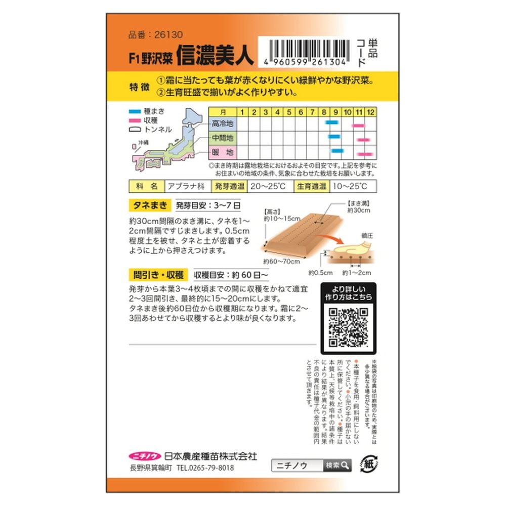冬菜 信濃美人(F1野沢菜) 2