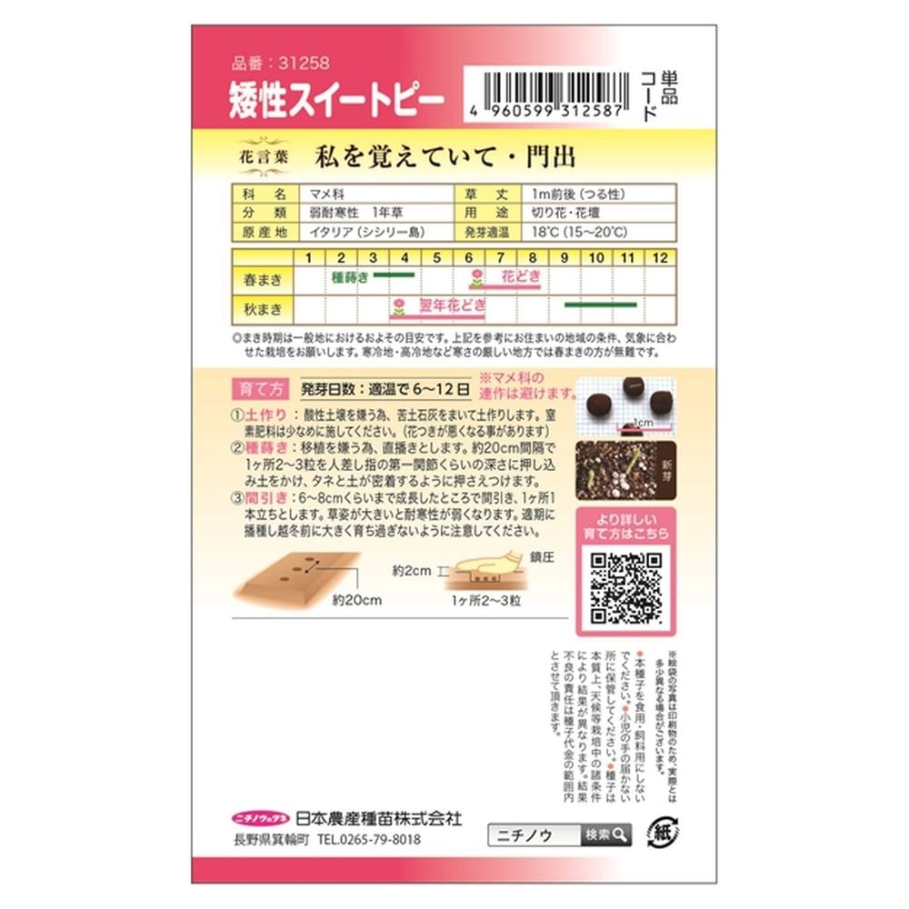 スイートピー ドワーフスイートピー 1